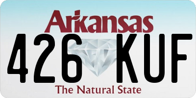 AR license plate 426KUF