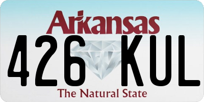AR license plate 426KUL