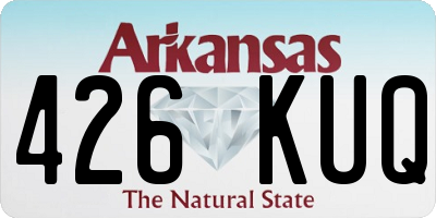 AR license plate 426KUQ