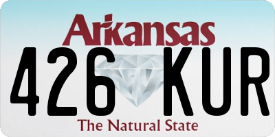 AR license plate 426KUR