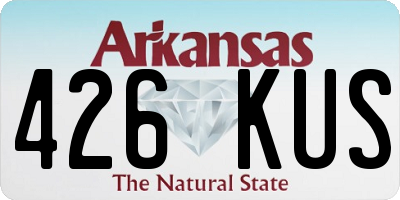 AR license plate 426KUS