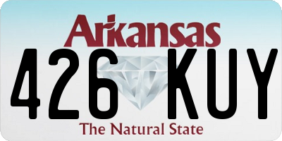 AR license plate 426KUY