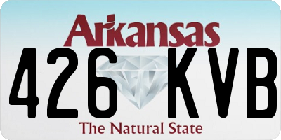 AR license plate 426KVB