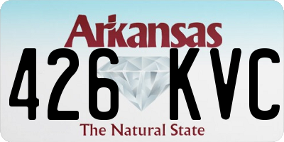 AR license plate 426KVC