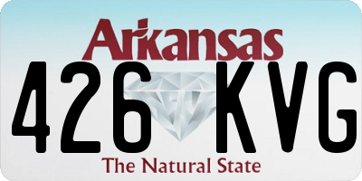 AR license plate 426KVG