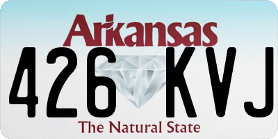 AR license plate 426KVJ