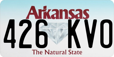 AR license plate 426KVO