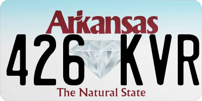 AR license plate 426KVR