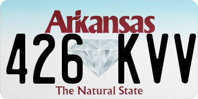 AR license plate 426KVV
