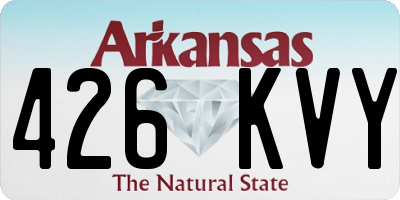 AR license plate 426KVY