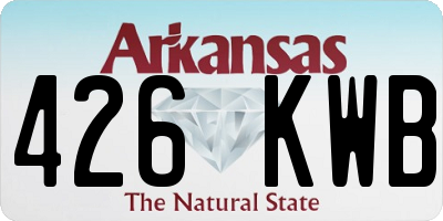 AR license plate 426KWB