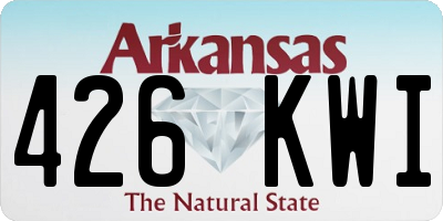 AR license plate 426KWI