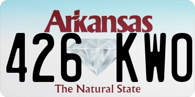 AR license plate 426KWO