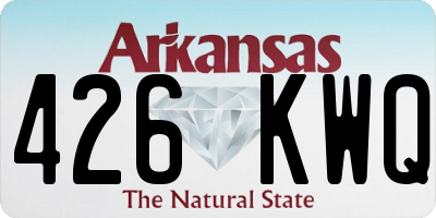 AR license plate 426KWQ