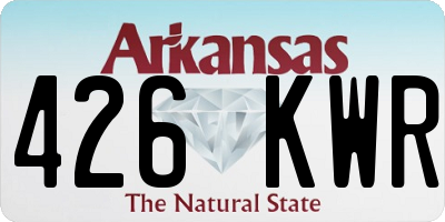 AR license plate 426KWR