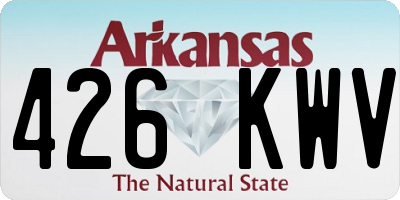 AR license plate 426KWV