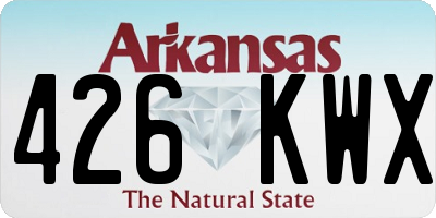 AR license plate 426KWX