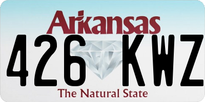 AR license plate 426KWZ