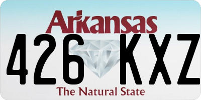 AR license plate 426KXZ
