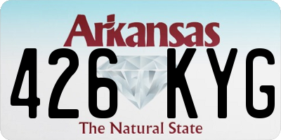AR license plate 426KYG