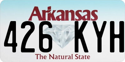 AR license plate 426KYH
