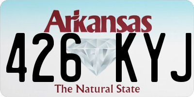 AR license plate 426KYJ