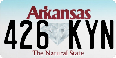 AR license plate 426KYN