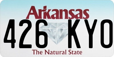 AR license plate 426KYO