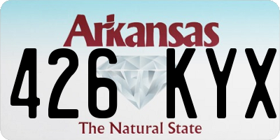 AR license plate 426KYX