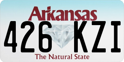 AR license plate 426KZI