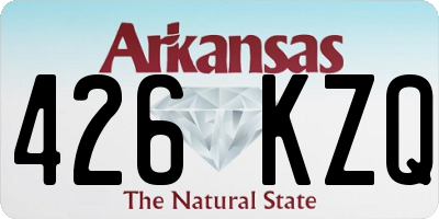 AR license plate 426KZQ