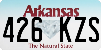 AR license plate 426KZS