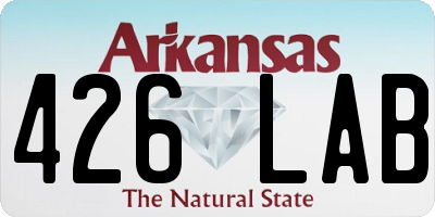 AR license plate 426LAB