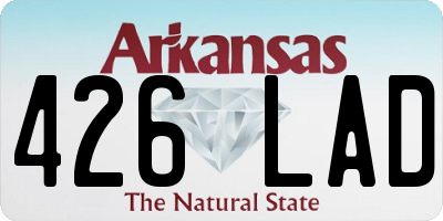 AR license plate 426LAD