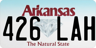 AR license plate 426LAH
