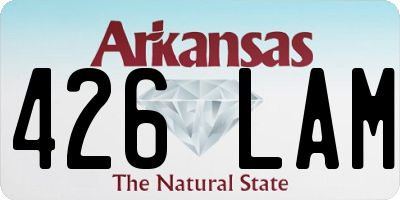 AR license plate 426LAM