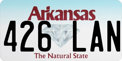 AR license plate 426LAN