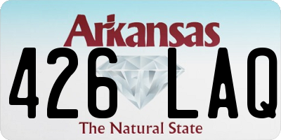 AR license plate 426LAQ
