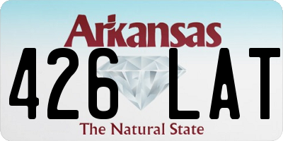 AR license plate 426LAT