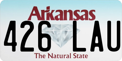 AR license plate 426LAU