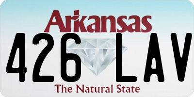 AR license plate 426LAV