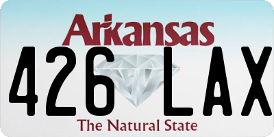AR license plate 426LAX
