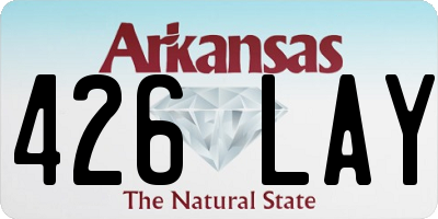 AR license plate 426LAY