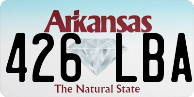 AR license plate 426LBA