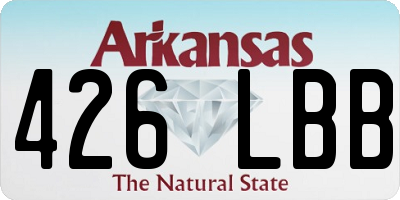 AR license plate 426LBB