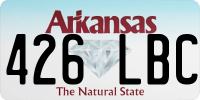 AR license plate 426LBC