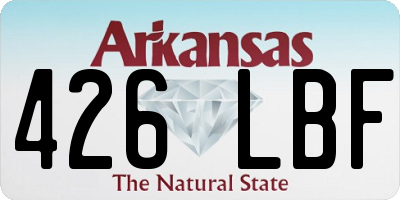 AR license plate 426LBF