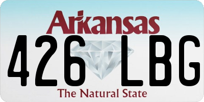 AR license plate 426LBG