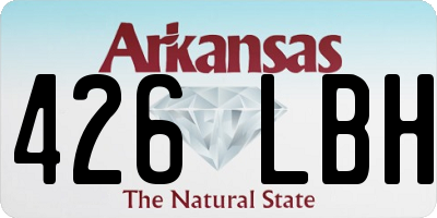AR license plate 426LBH