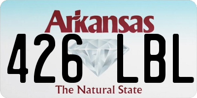 AR license plate 426LBL